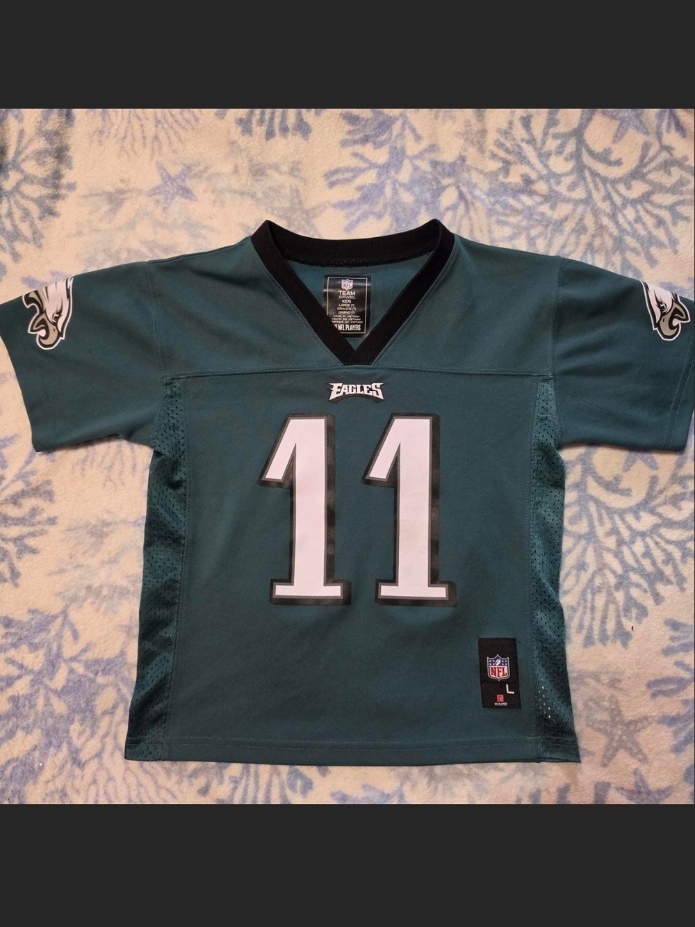 NFL Philadelphia Eagles Wentz #11 Youth Green Football Jersey